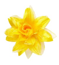 Spona do vlasov - kvetina (žltá)