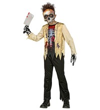 Chlapčenský kostým zombie kostry