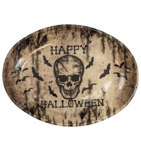 Miska na Halloween s lebkou