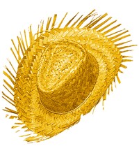 Slamený klobúk, žltý