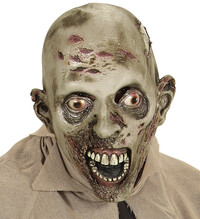Celohlavová latexová maska infikovaného zombie