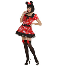 Dámsky kostým Minnie (šaty so spodničkou, uši)