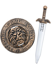 Gladiátorský štít a meč, 48 cm
