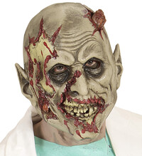 Latexová maska zombie z laboratória