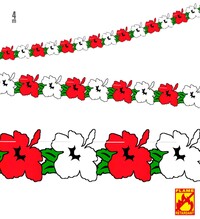 Papierová girlanda orchideí