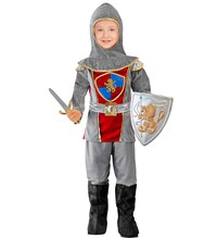 Chlapčenský kostým stredovekého rytiera, sivý