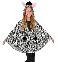 Detské pončo zebra