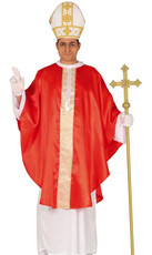Pánsky kostým pápeža, červený a biely