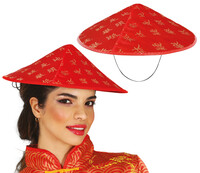 Vietnamský klobúk, červený