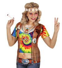 Dámske realistické tričko Hippies