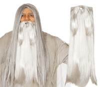 Extra dlhá šedá brada (Gandalf)