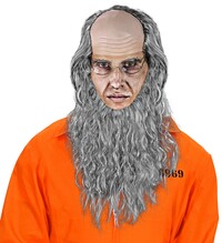 Plešatý muž s bradou a okuliarmi (väzeň, starý muž)