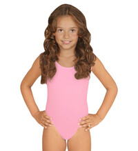 Dievčenské svetlo ružové body bez rukávov