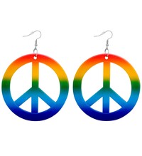 Hippie dúhové náušnice