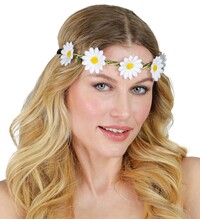 Kvetinová čelenka sedmokrásky