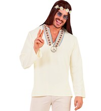 Pánske hippie tričko, biele