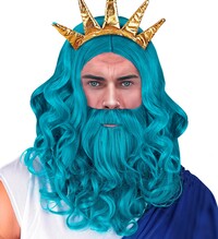 Pánska parochňa s bradou Poseidon