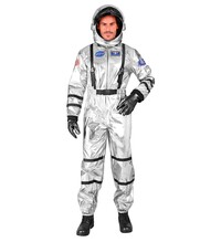 Pánsky kostým astronauta, strieborný