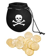 Pirátska peňaženka s 12 dukátmi