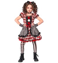 Dievča harlekýn kostým