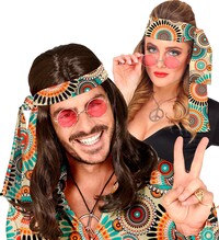 Hippie čelenka 60. rokov, vintage mandala