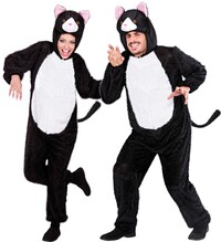 Kostým mačky s kapucňou a maskou