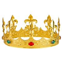 Kovová kráľovská koruna, zlatá