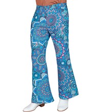 Pánske hippie nohavice 60. rokov, vzor mandala