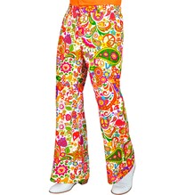 Pánske hippie nohavice s potlačou, 60. roky 20. storočia