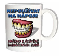 Nepoužívajte na nápoje - hrnček