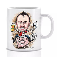 KARIKATÚRA na hrnčeku