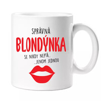 Správna blondínka - hrnček 2 farby