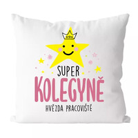 Super kolega, hviezda pracoviska - vtipný vankúš