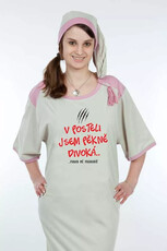 V posteli som dosť divoká - Vtipná dámska nočná košeľa Lady