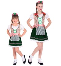 Kostým bavorského dievčaťa (šaty, čelenka)