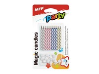 Tortové sviečky MFP Magic 10ks, 6cm
