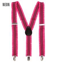 Šle s vlnovkou, neónovo ružové