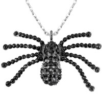 Náhrdelník s čiernym pavúkom