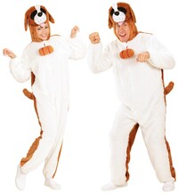 Plyšový overal s kapucňou