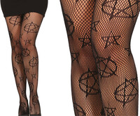 Dámske čierne pančuchy pre čarodejnice