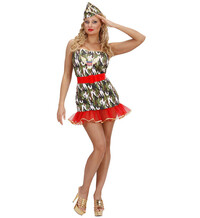 Dámsky kostým vojaka so sukňou