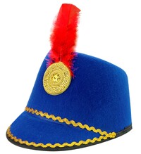 Dievčenský klobúk pre mažoretky, modrý