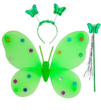 Dievčenská súprava motýľov, zelená