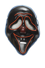 LED čierna maska na Halloween