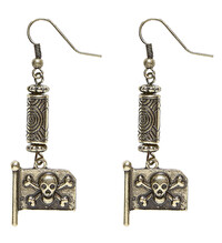 Náušnice s pirátskou vlajkou