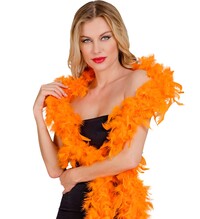 Boa z peria, oranžový, dĺžka 1,80 m (50 g)