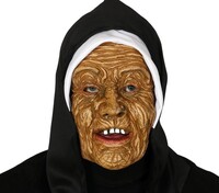 Hororová maska mníšky s klobúkom