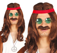 Pánska hippie parochňa s fúzmi