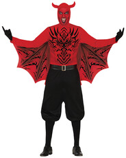 Pánsky kostým diabla s krídlami