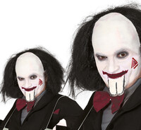 Paruka Jigsaw (plešatá s čiernymi vlasmi)